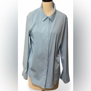 Time and Tru Sky Blue Long Sleeve Button Down Shirt Women’s Size XL